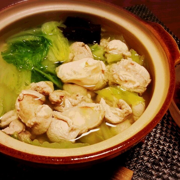 白子で湯豆腐風 * 湯白子 *　鮭の白子下処理も